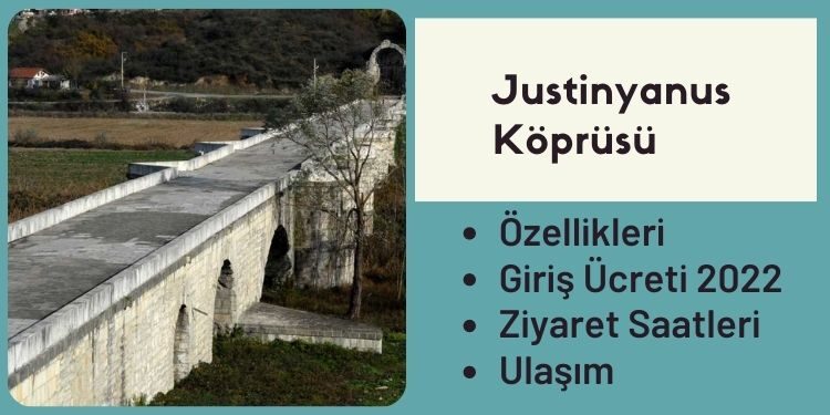 Justinyanus Köprüsü (Sakarya) Özellikleri